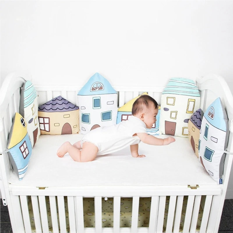 Tour de lit bébé fixation solide