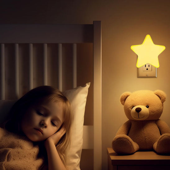 fillette dort veilleuse bebe economise energie